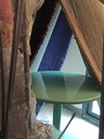 Table café Vert/Blanc/Noir