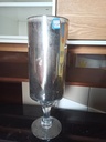Vase à pied argenté moyenne