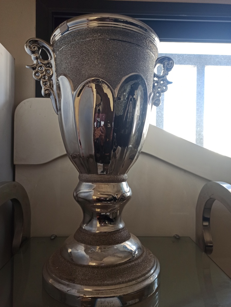 Vase argenté