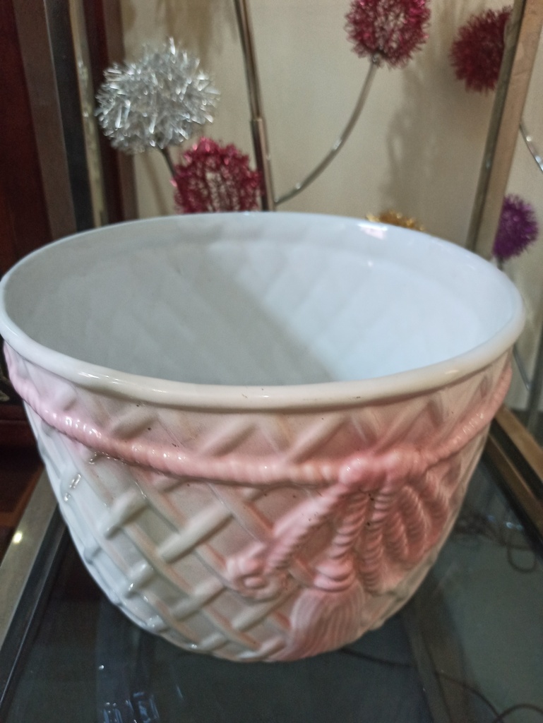 Vase Rose et Blanc