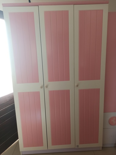 [ALL-0150] Armoire rose 3 portes