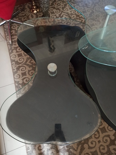 [ALL-0121] Table basse vitre