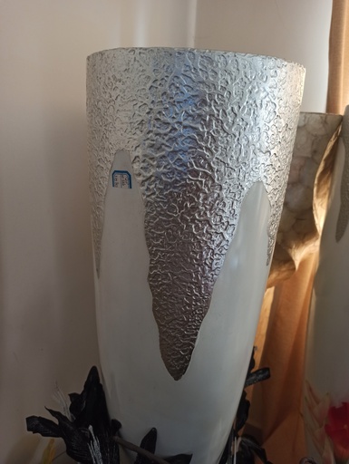 [ALL-0124] Vase Moyen Argenté