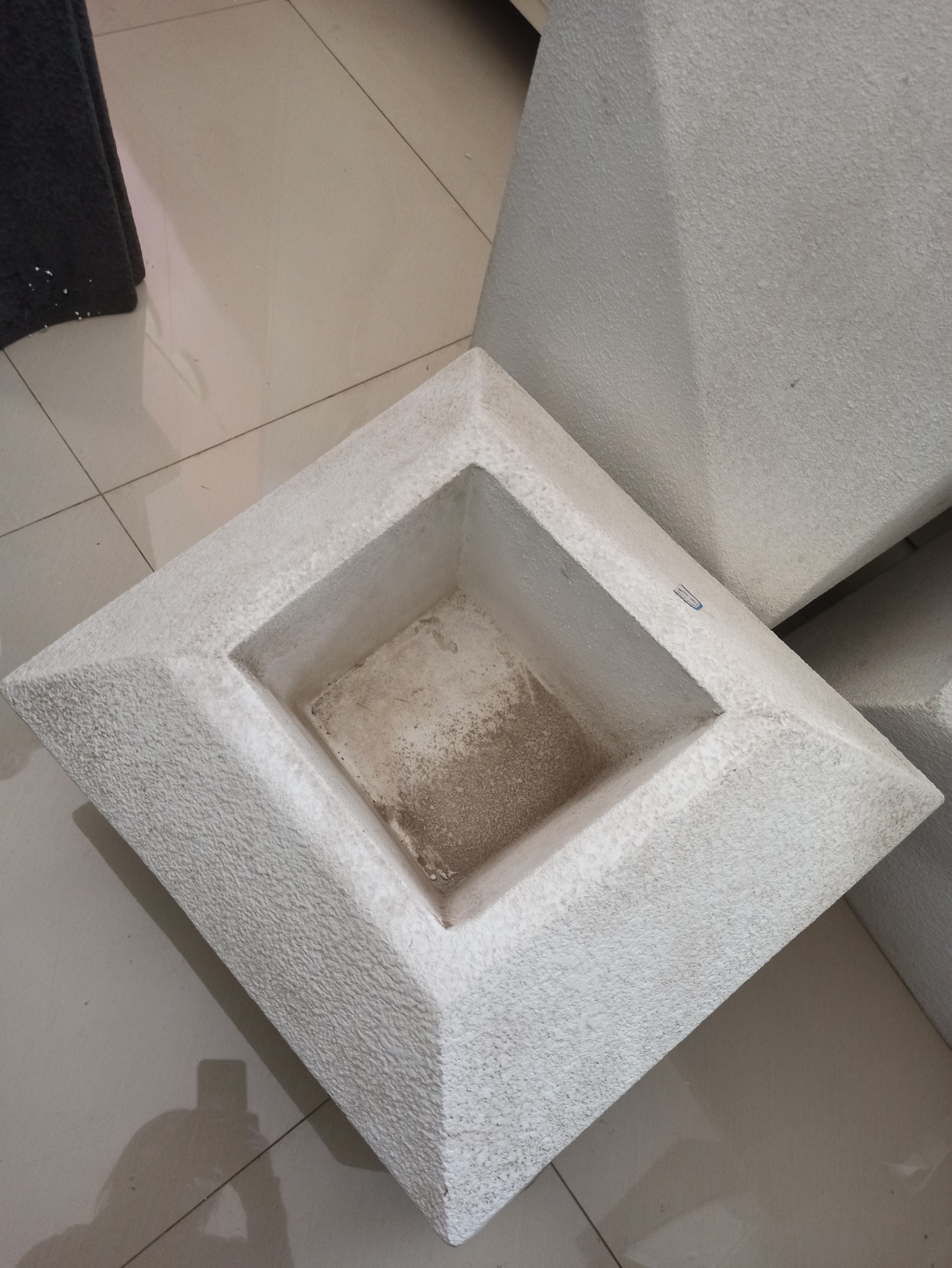 Vase plastique Balnc