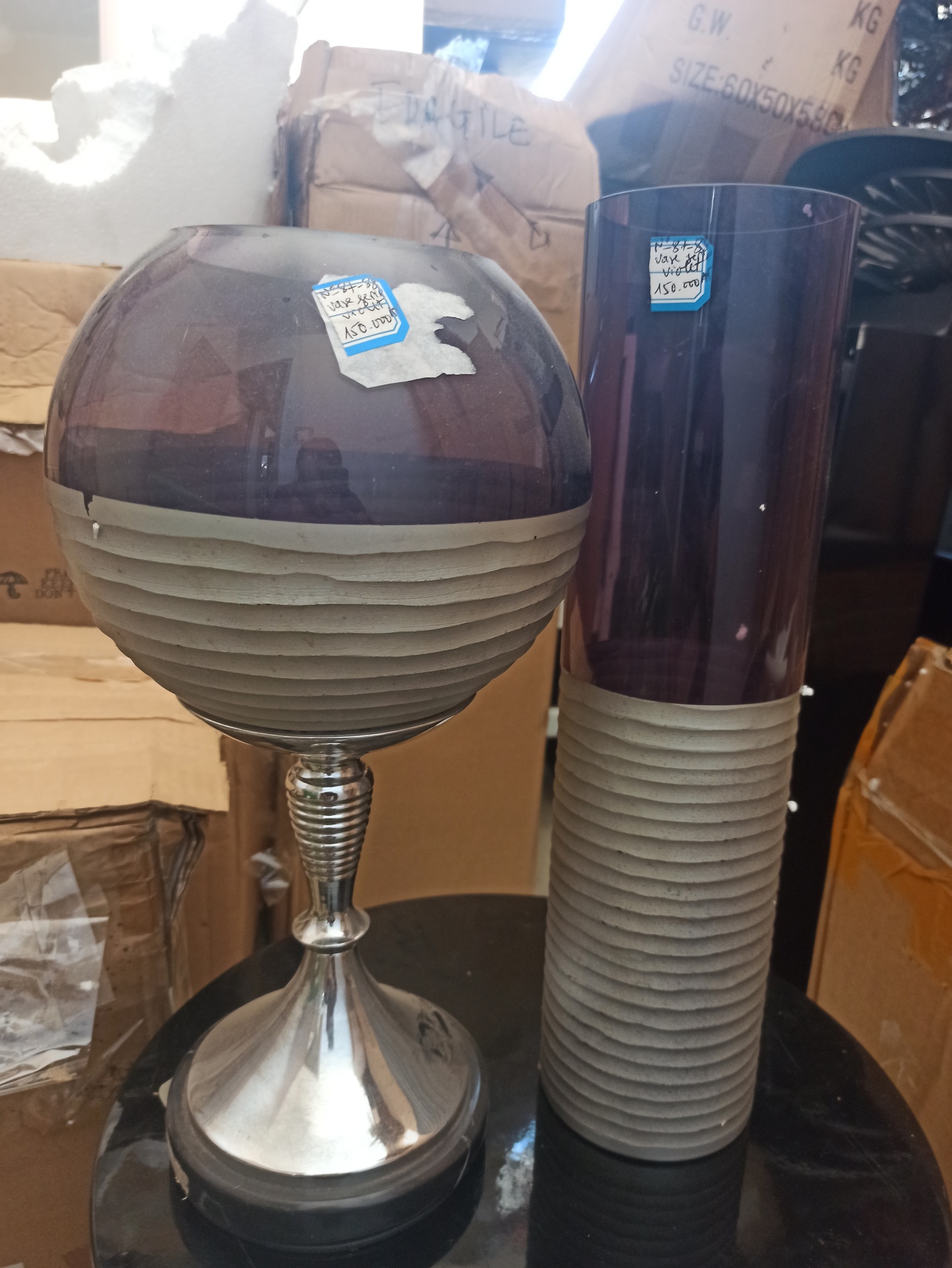 Vase serie violet
